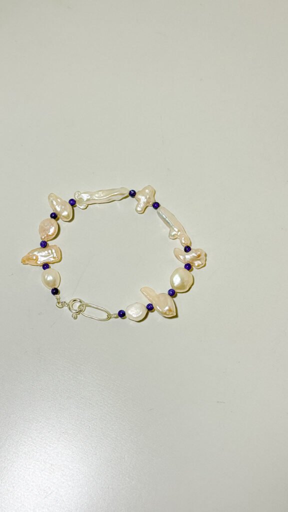 Cross Long Pearl Bracelet
