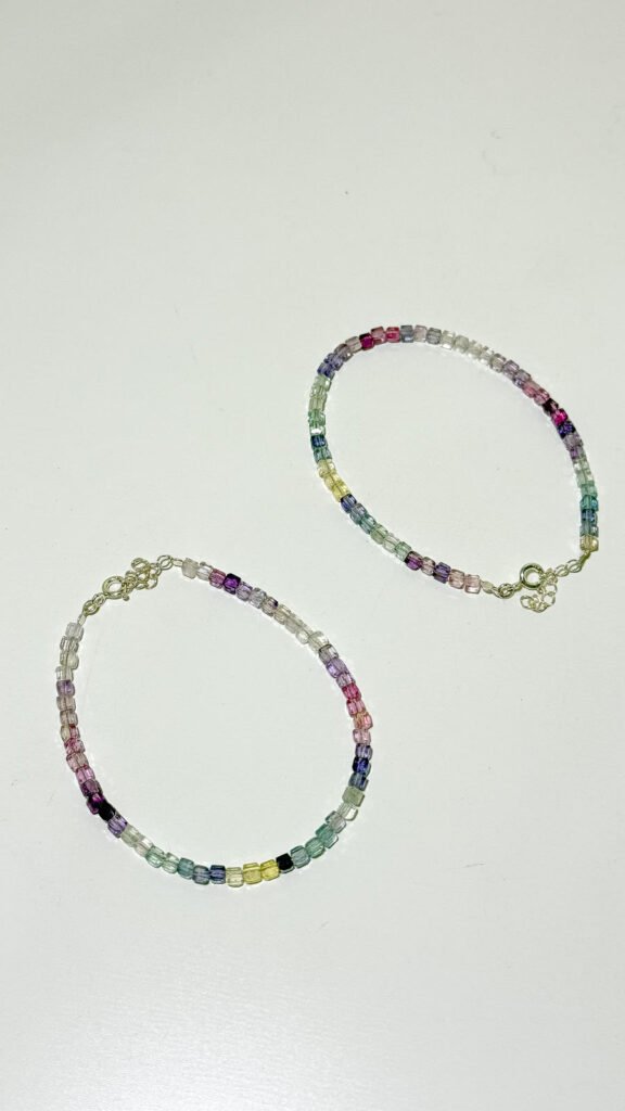 Fluorite Boxy Bracelet