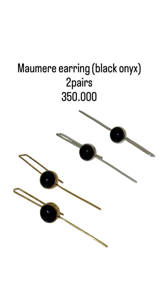 Maumere Earring, Black Onyx