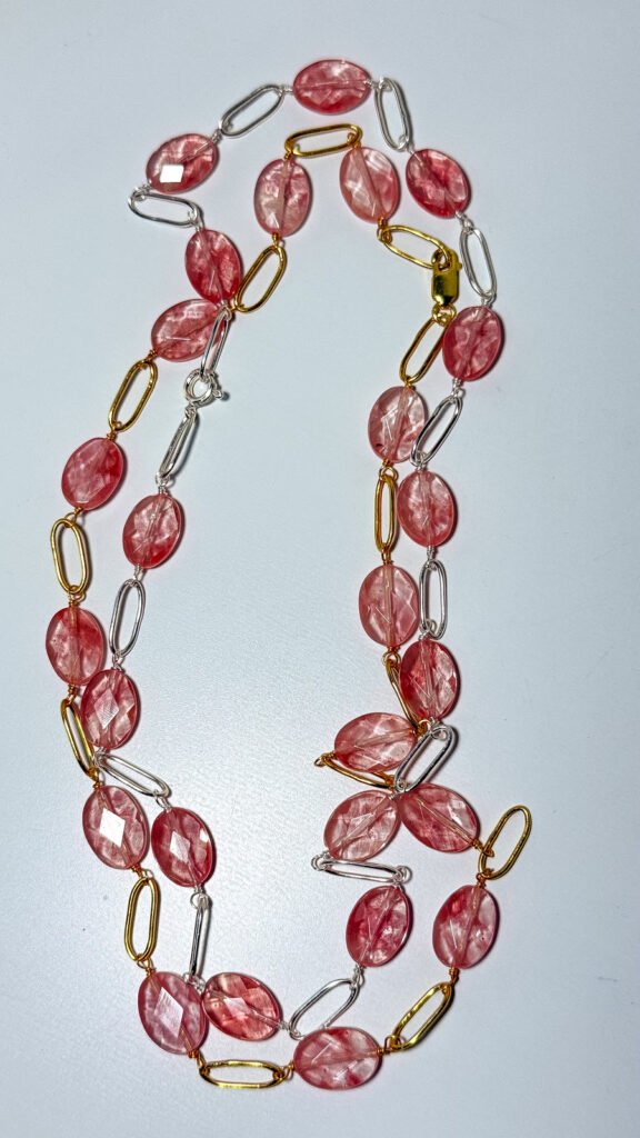 Oriana Cherry Quartz Necklace